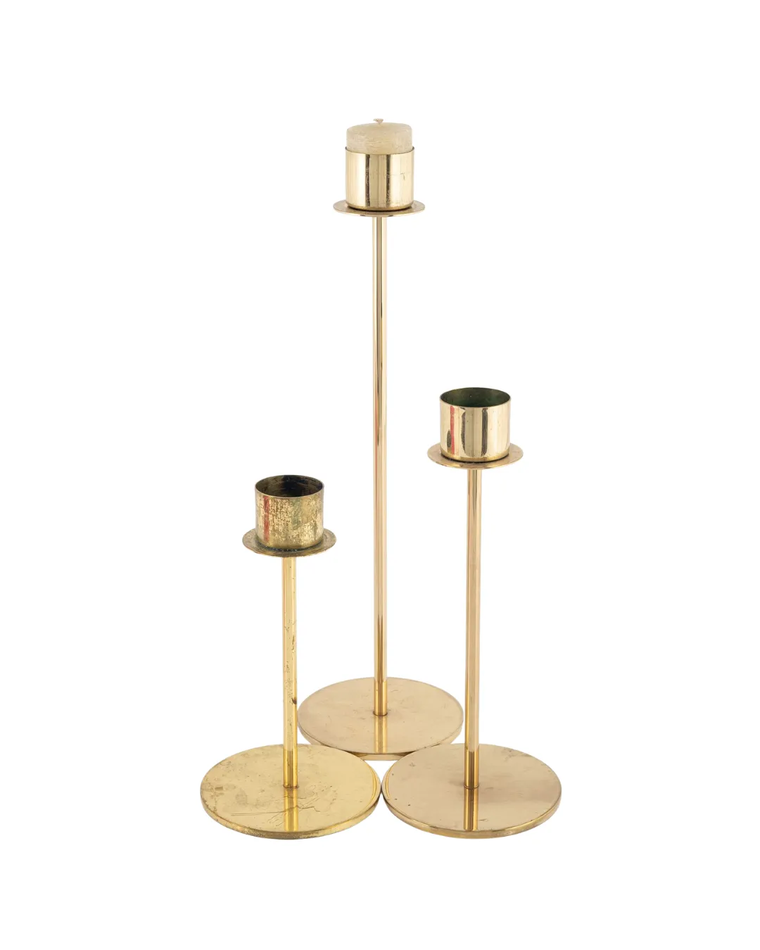 3 Gold Candle Stick Sets