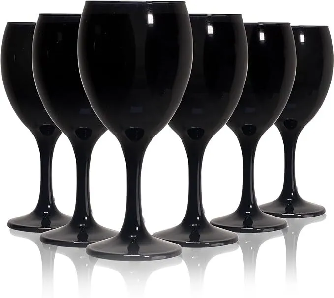 Black wine glasses 16 oz 