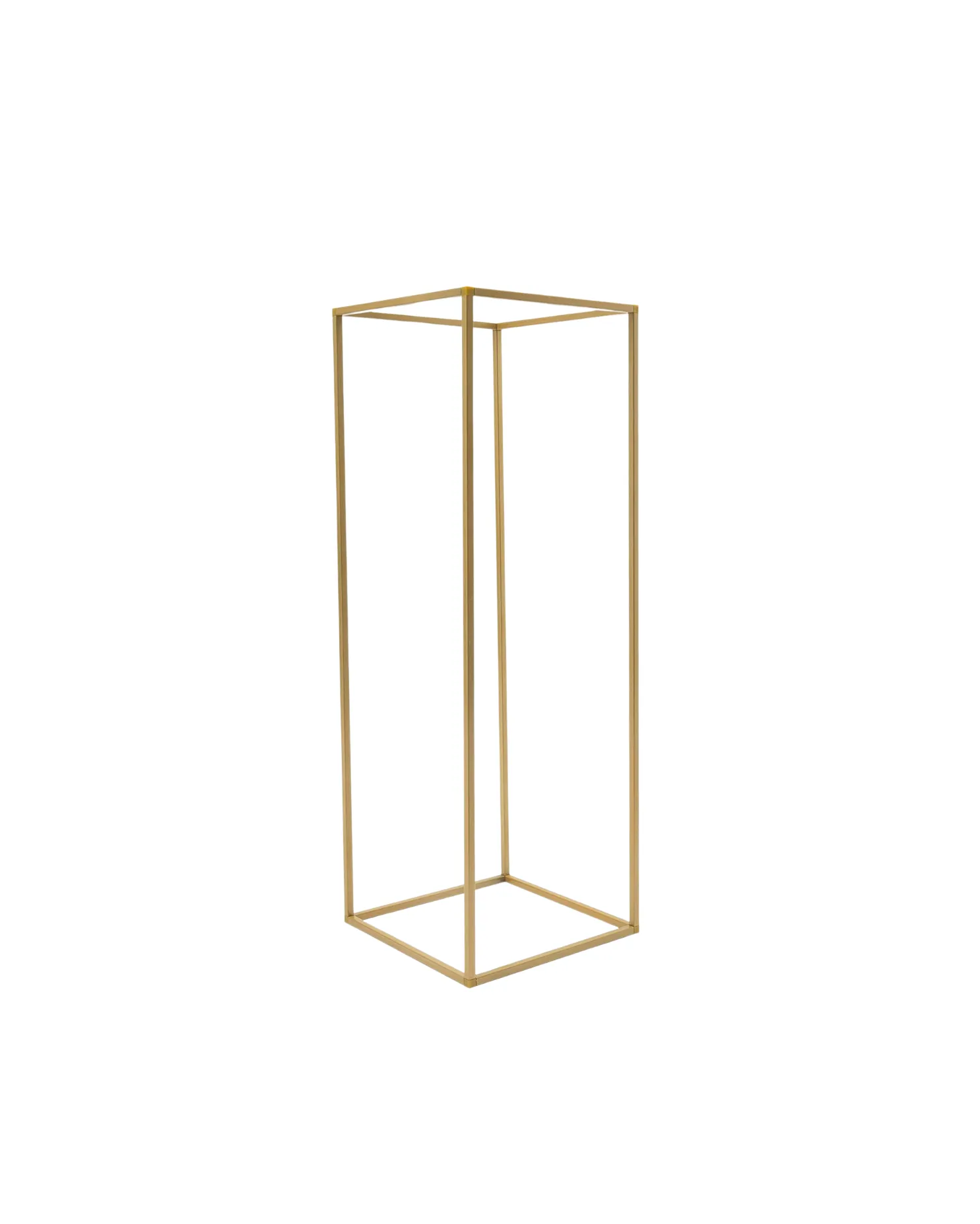 Small Gold Metal Pedestal Centerpiece