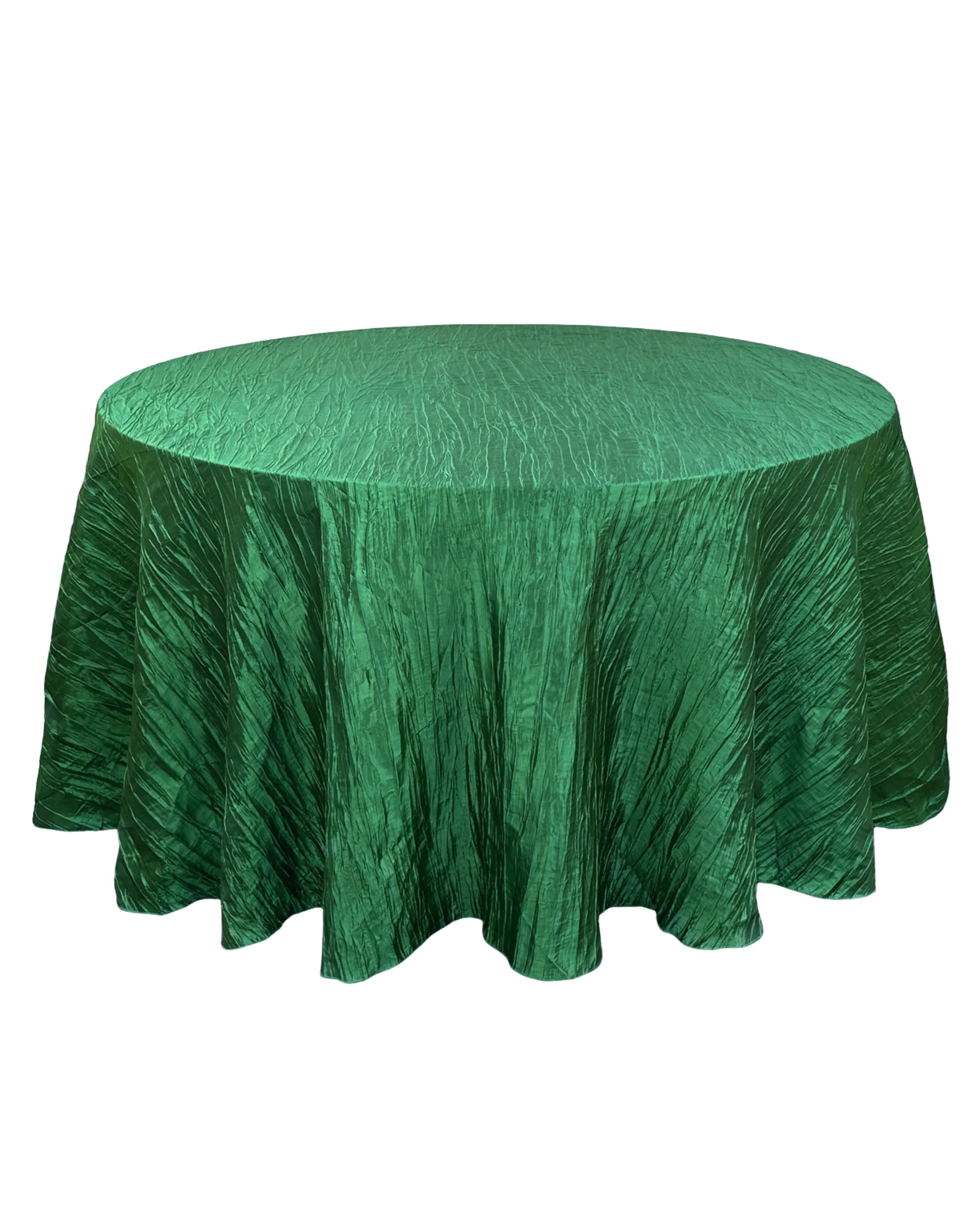 Emerald Green Accordion Crinkle Linen