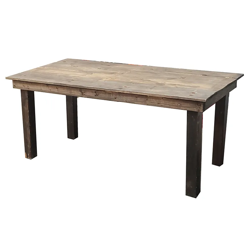 Wooden Farmhouse Table 6ft 