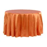 Burnt Orange Satin Linen