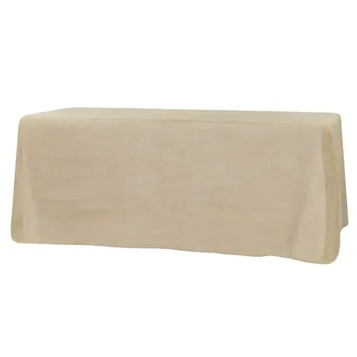 90"x132" Rectangular Tablecloth-Burlap 