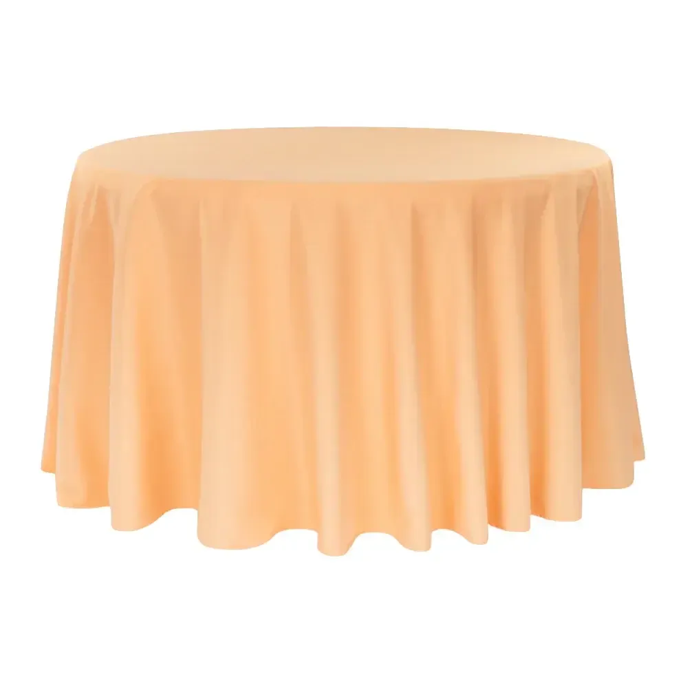 Peach Matte Satin Linen