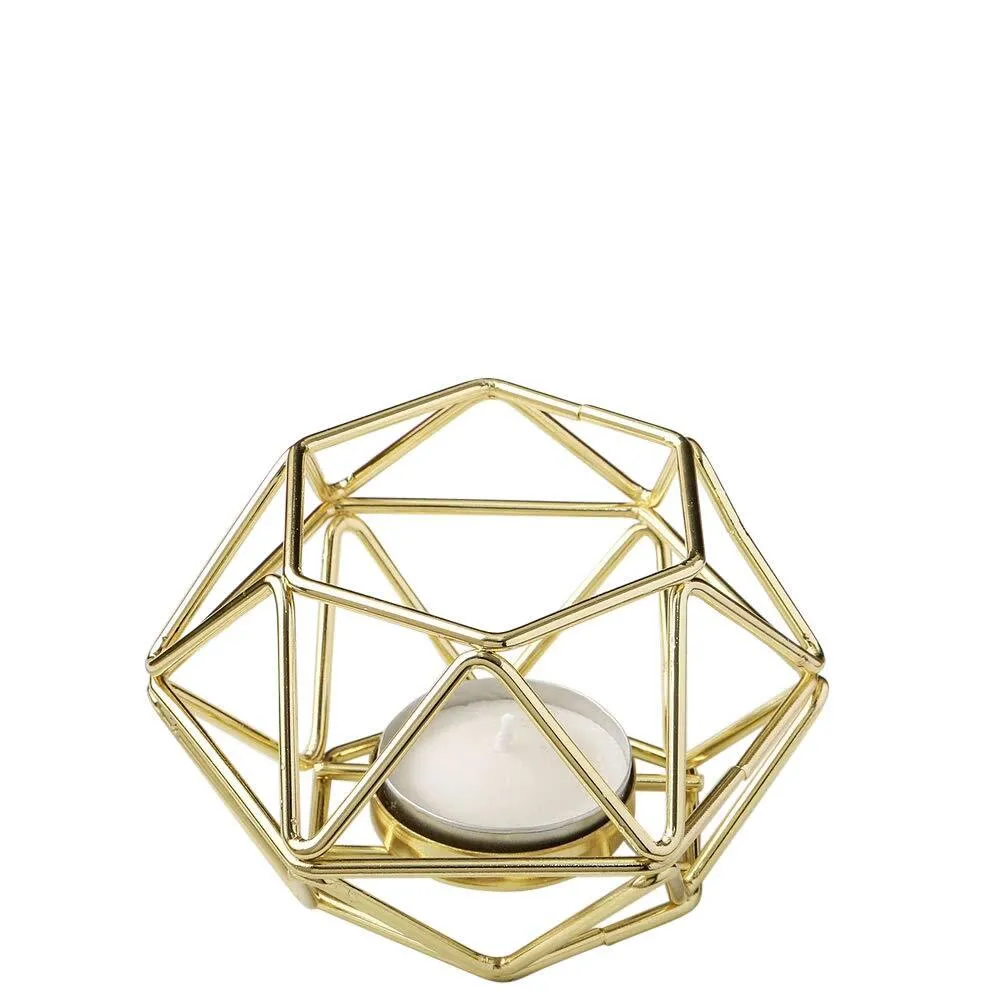 Gold Hexagon Shaped Geometric Tea