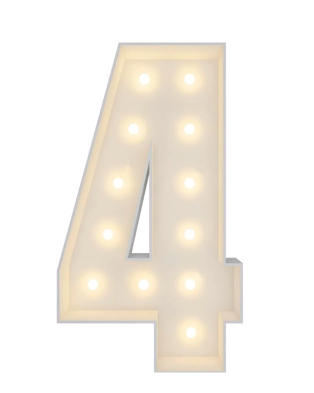 Marquee 5 ft number "4"  