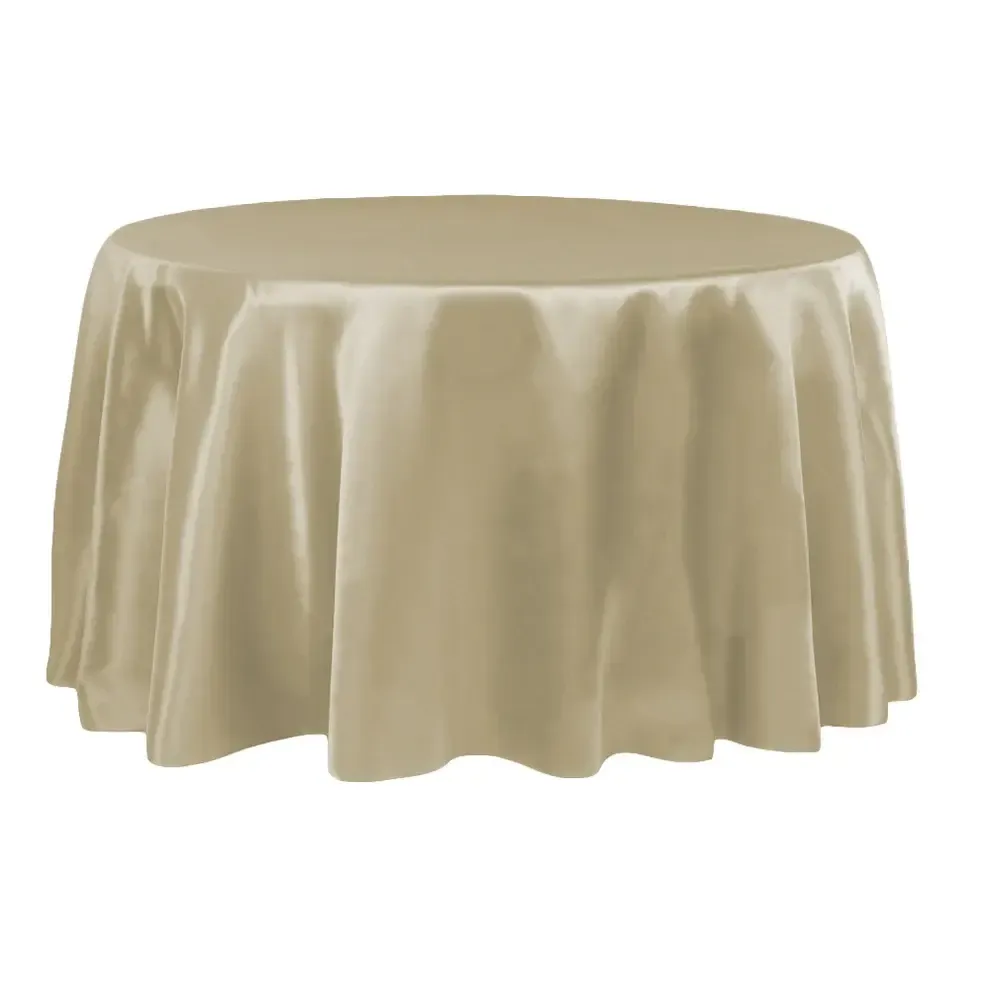 Taupe Satin Linen
