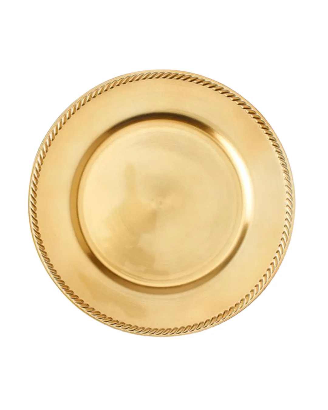 Rope Gold Plate Acrylic Charger 