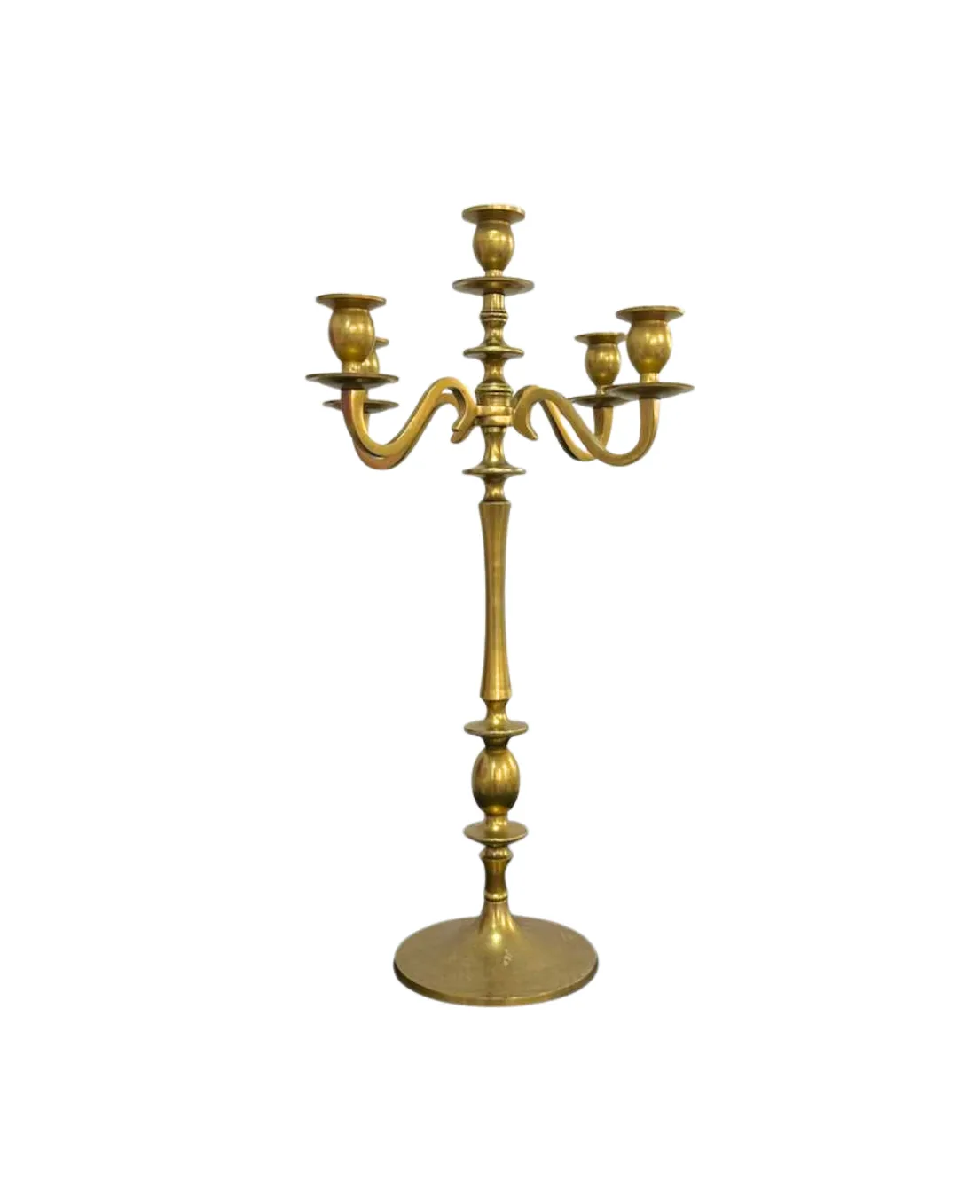 5 Arm Vintage Gold Candelabra