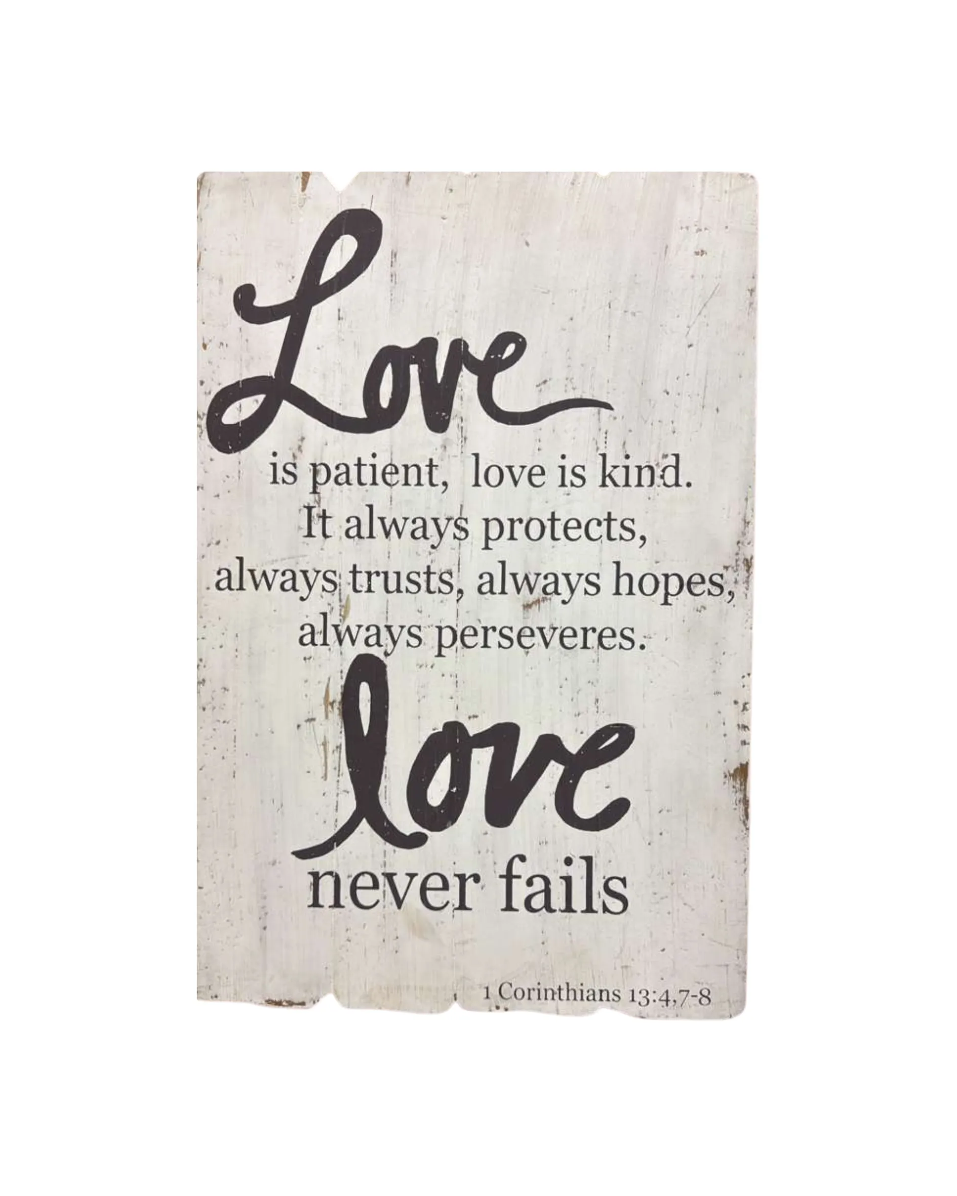 Love is Patient Wooden Sign