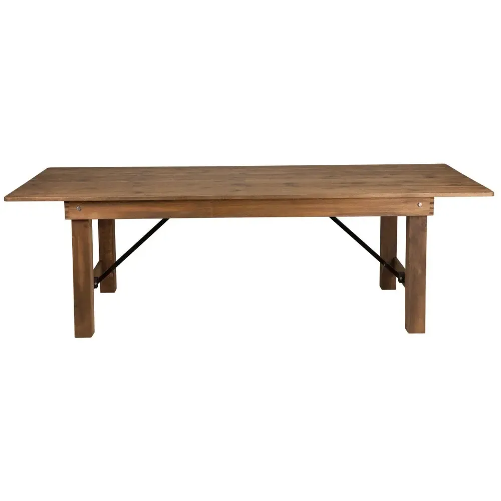 Wooden Farmhouse Table 8ft 