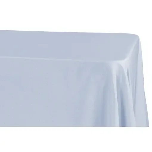 Polyester 90"x132" Rectangular Tablecloth- Dusty Blue 