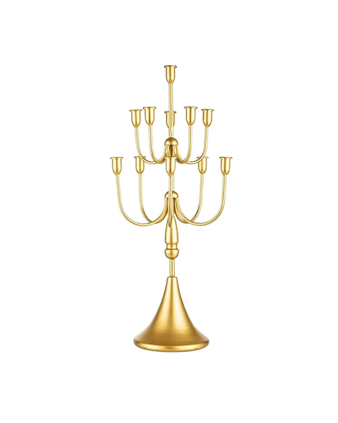 12 Head Tall Gold Candelabra 
