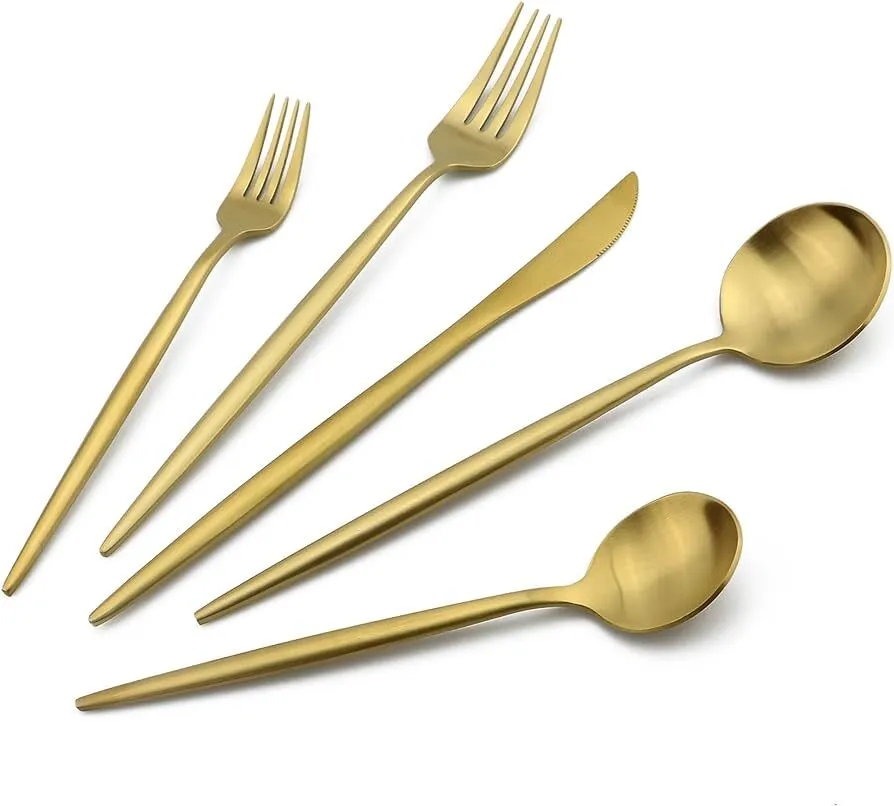 Fameware gold matte cake spoon
