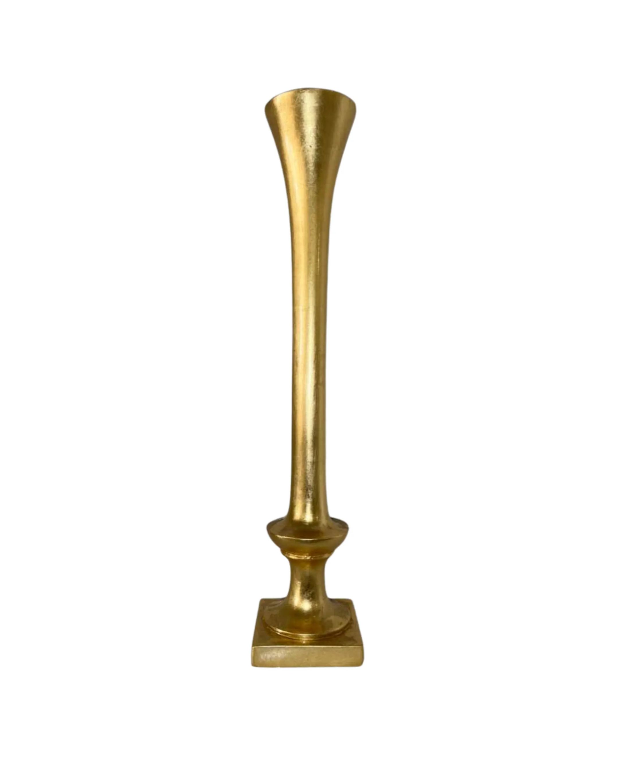 Gold Fluted Vase
