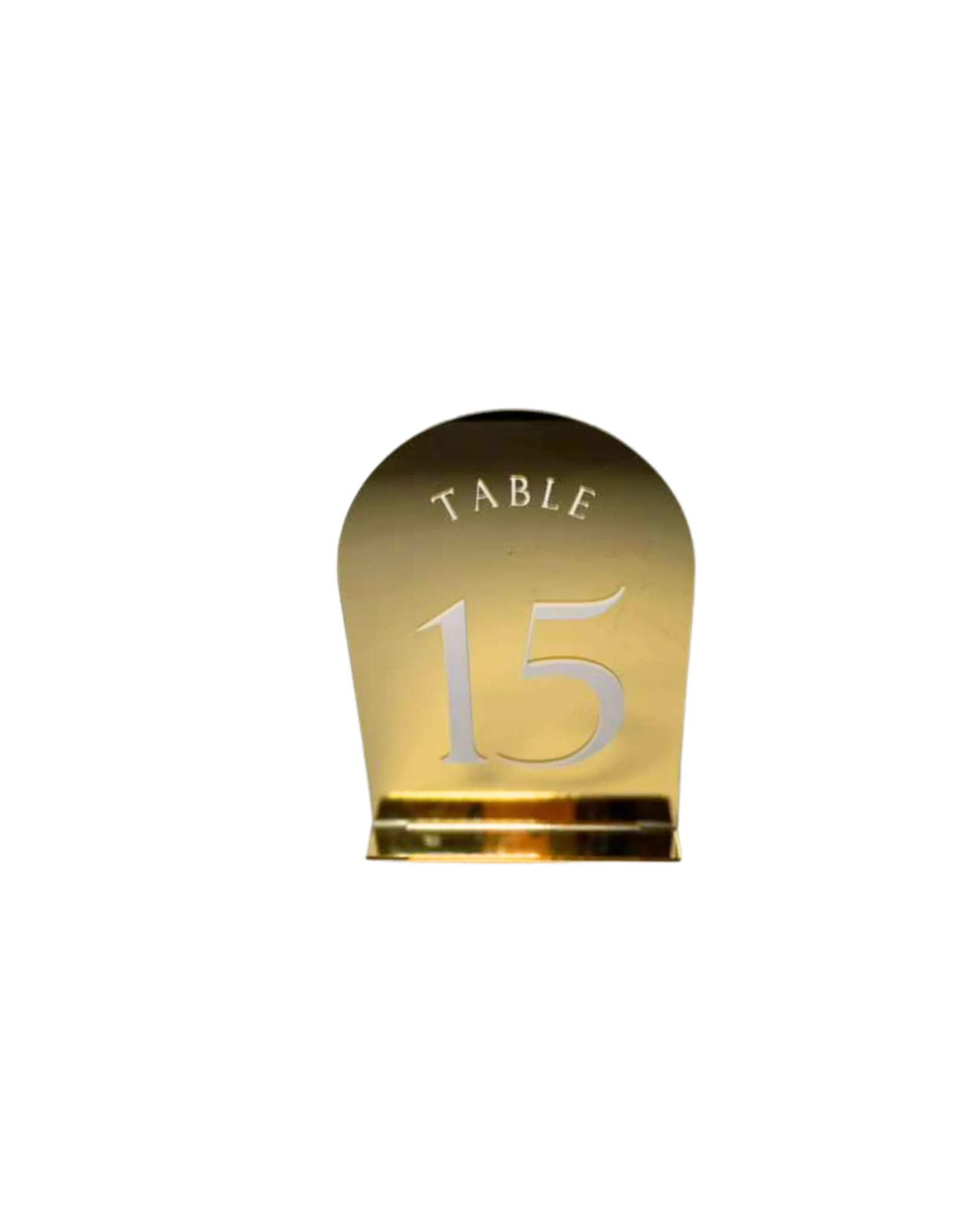 Gold & White Acrylic Arch Table Numbers Set (1-20)