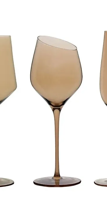 Amber Wine Glasses