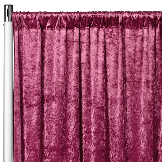 Velvet Drape 10ftH 52"W- Mulberry 