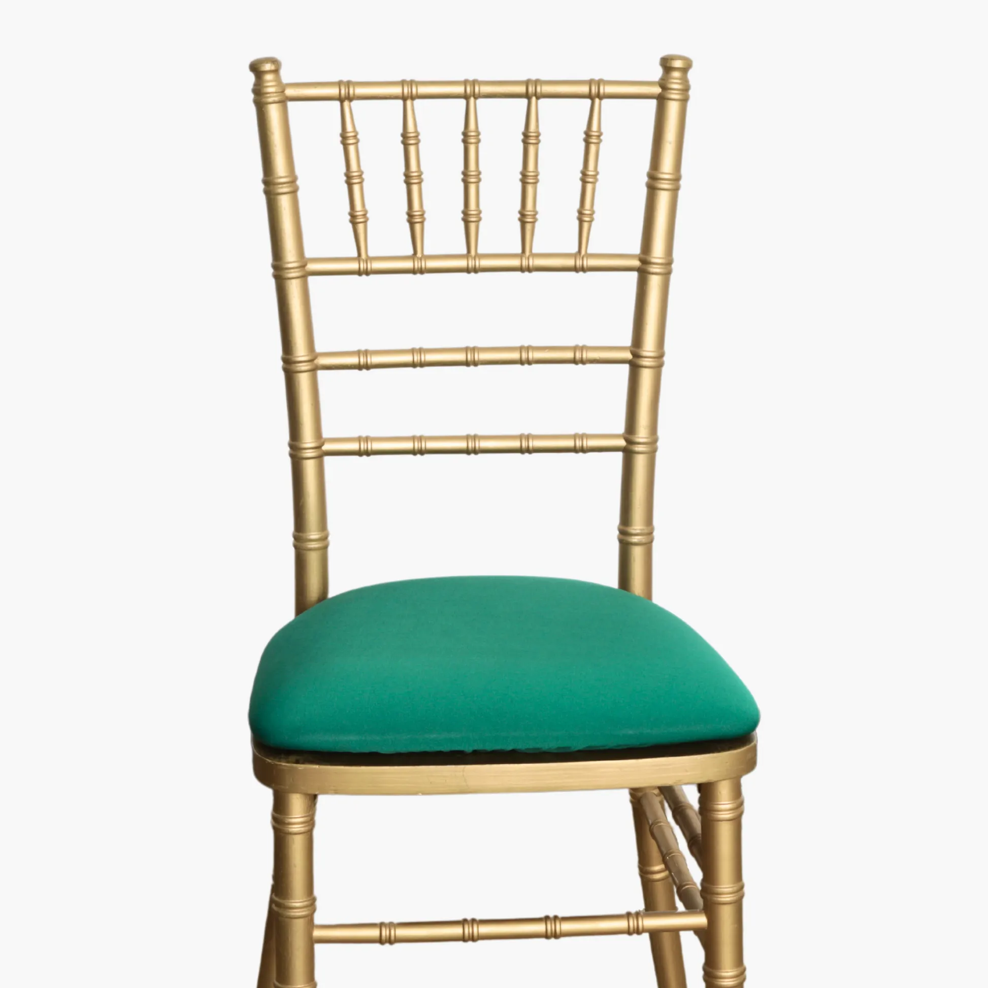 Spandex Chiavari Seat Pad Cover - Emerald Green