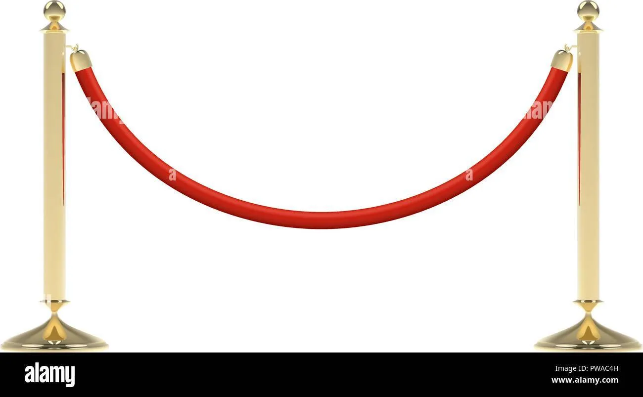 2 Poles & 1 rope for red carpet 