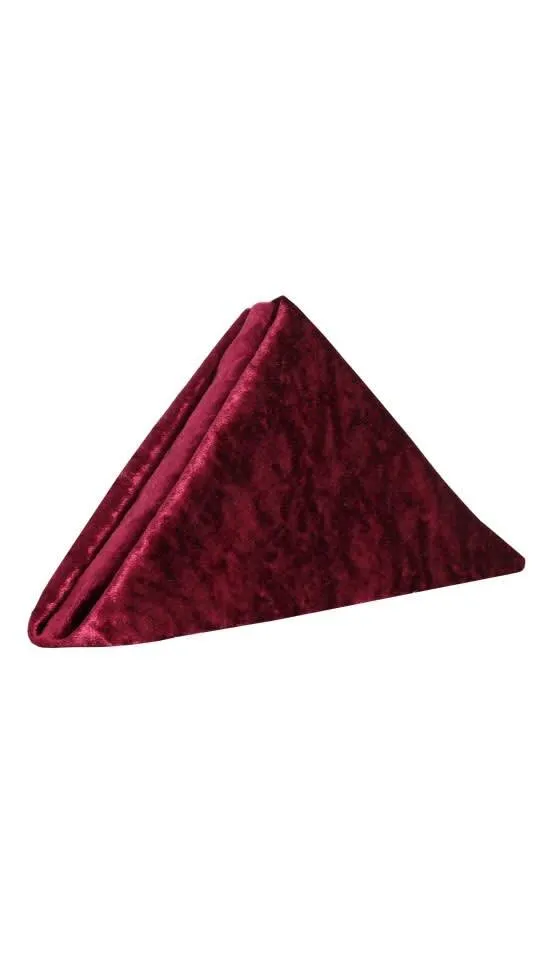 Velvet Napkin- Burgundy