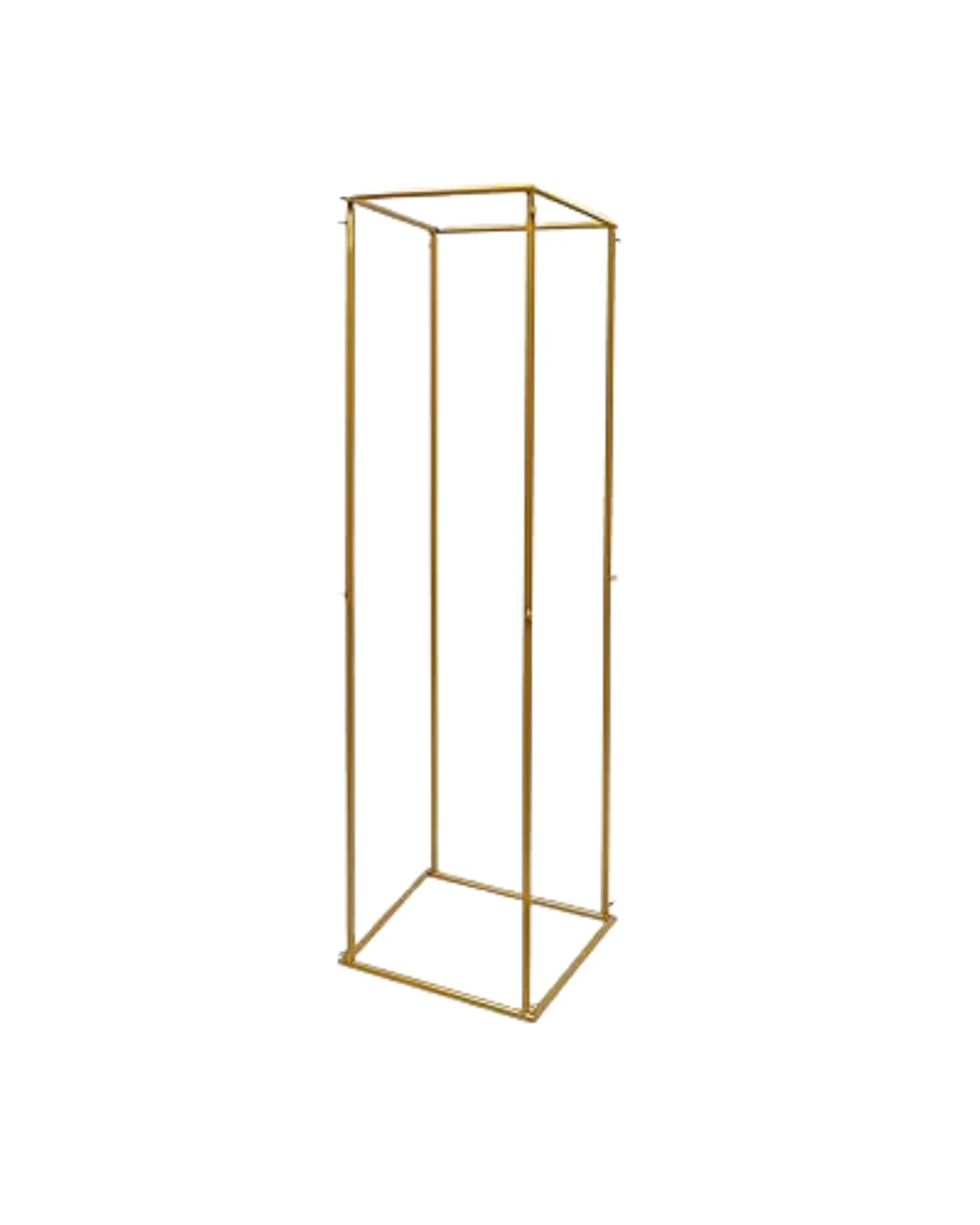 10'ft Gold Cube Metal Floral Frame 
