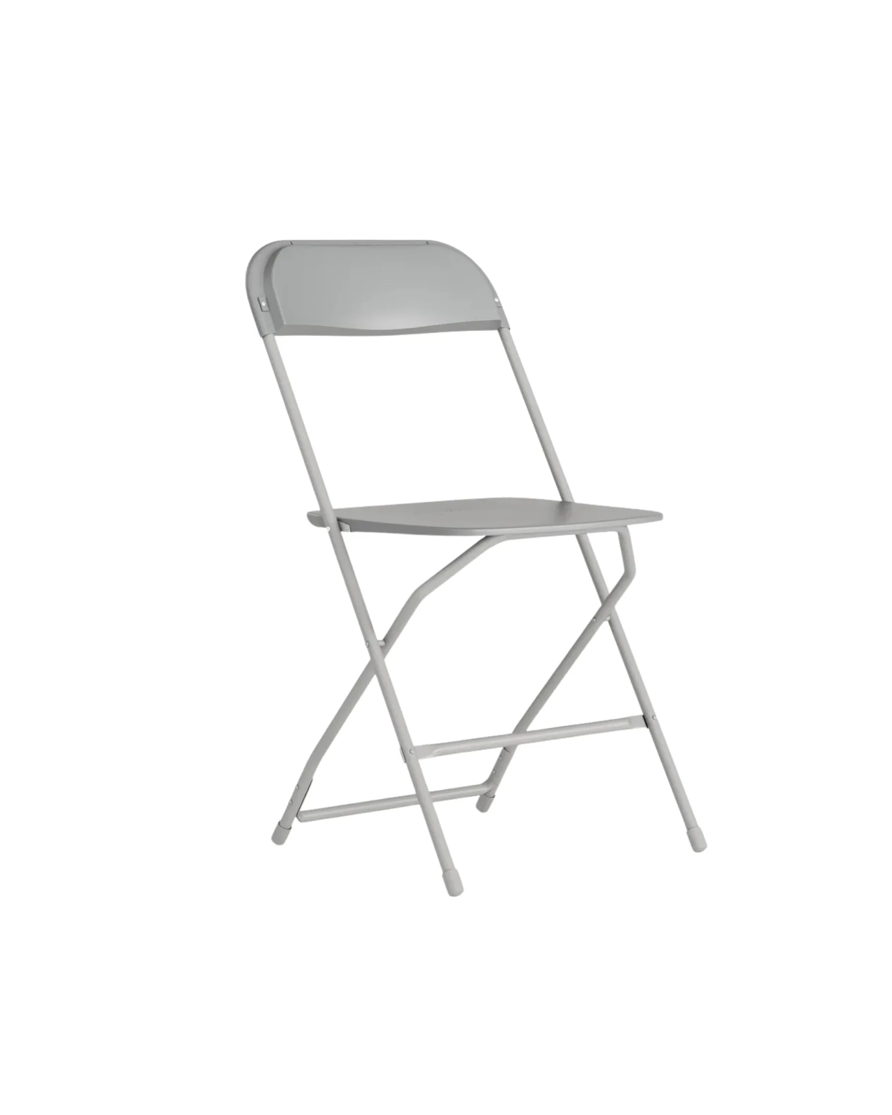 Gray Plastic Folding Chair