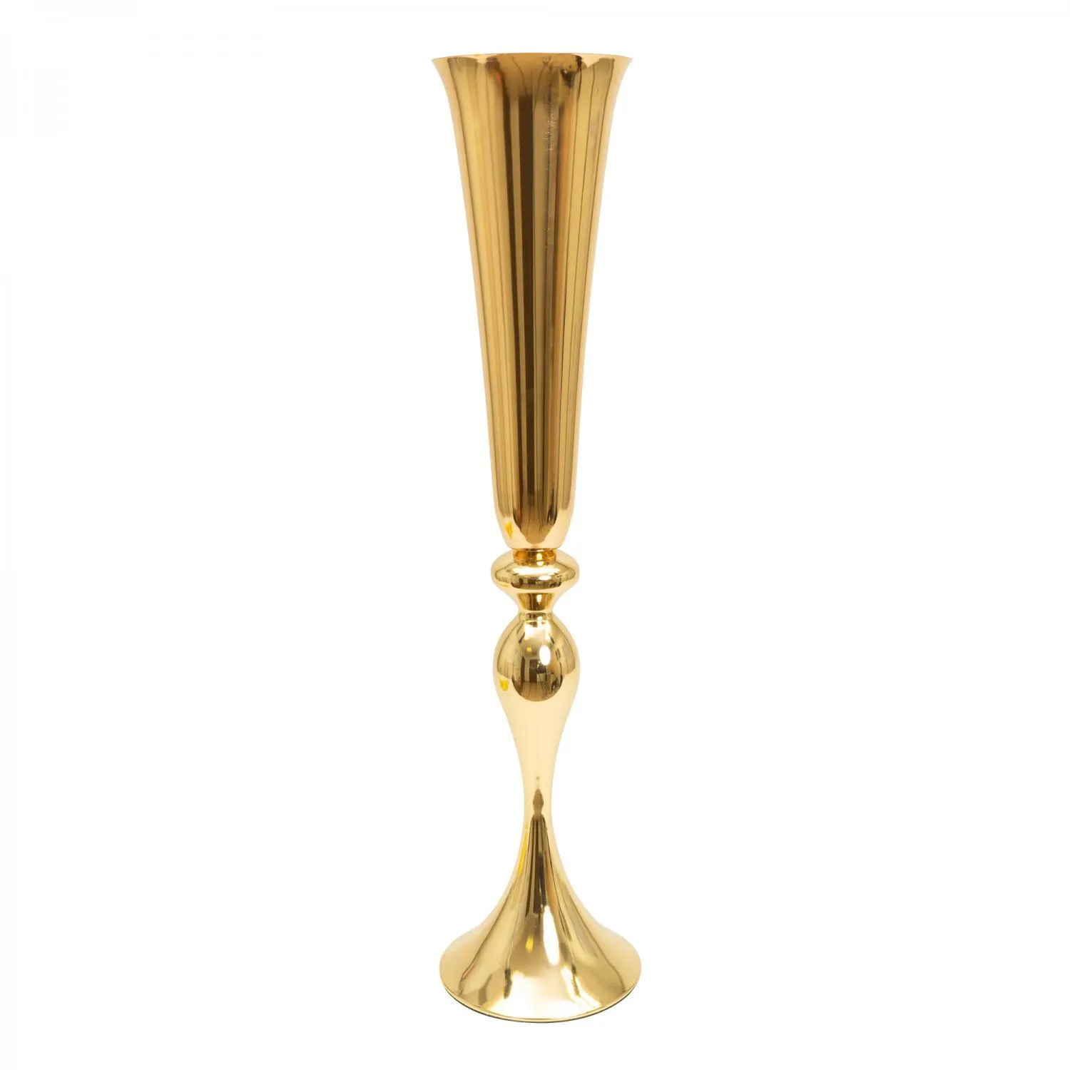 Gold Trumpet Vase 30"