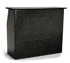 Black Portable Bar 4ft