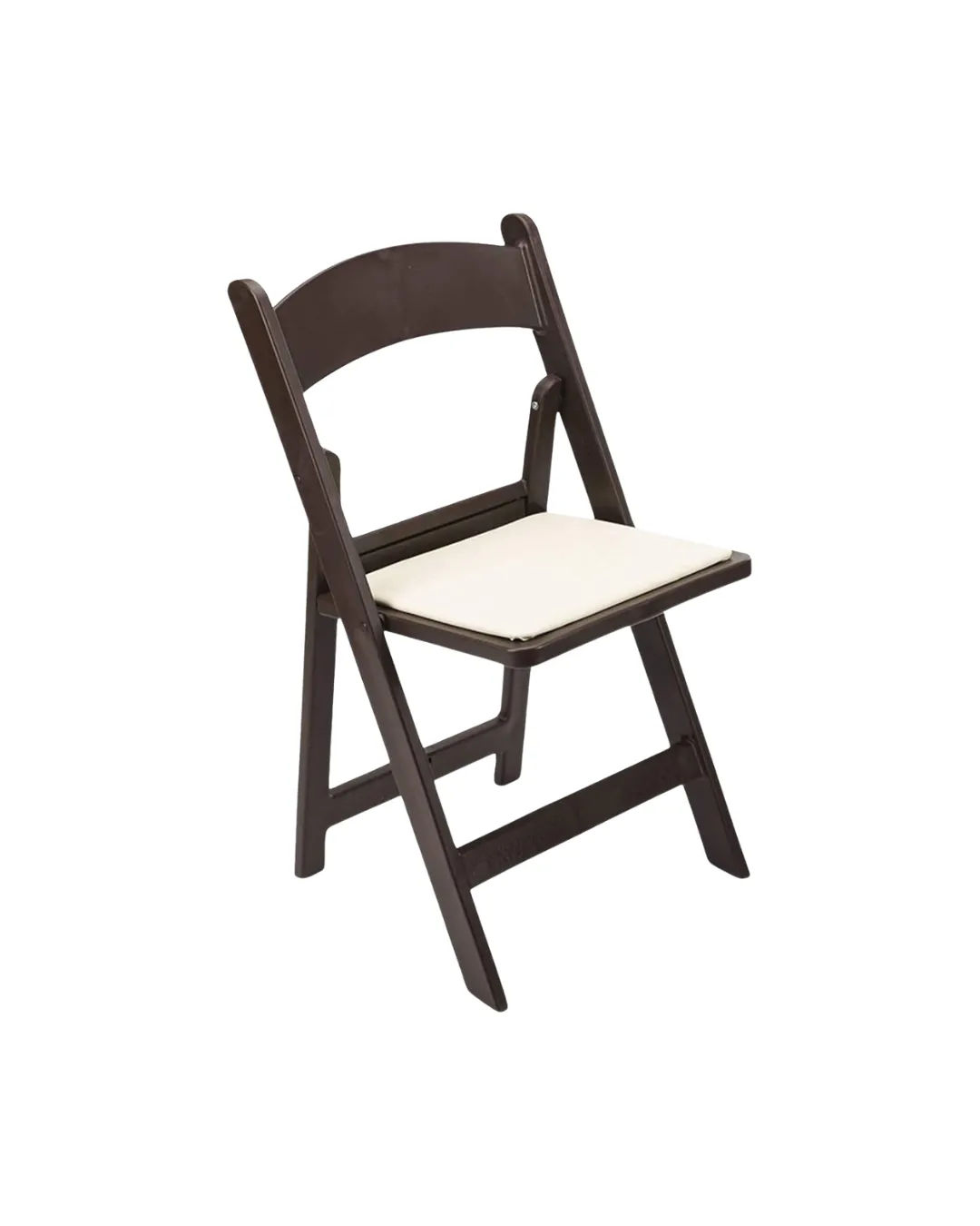 Dark Brown Resin Folding Chair