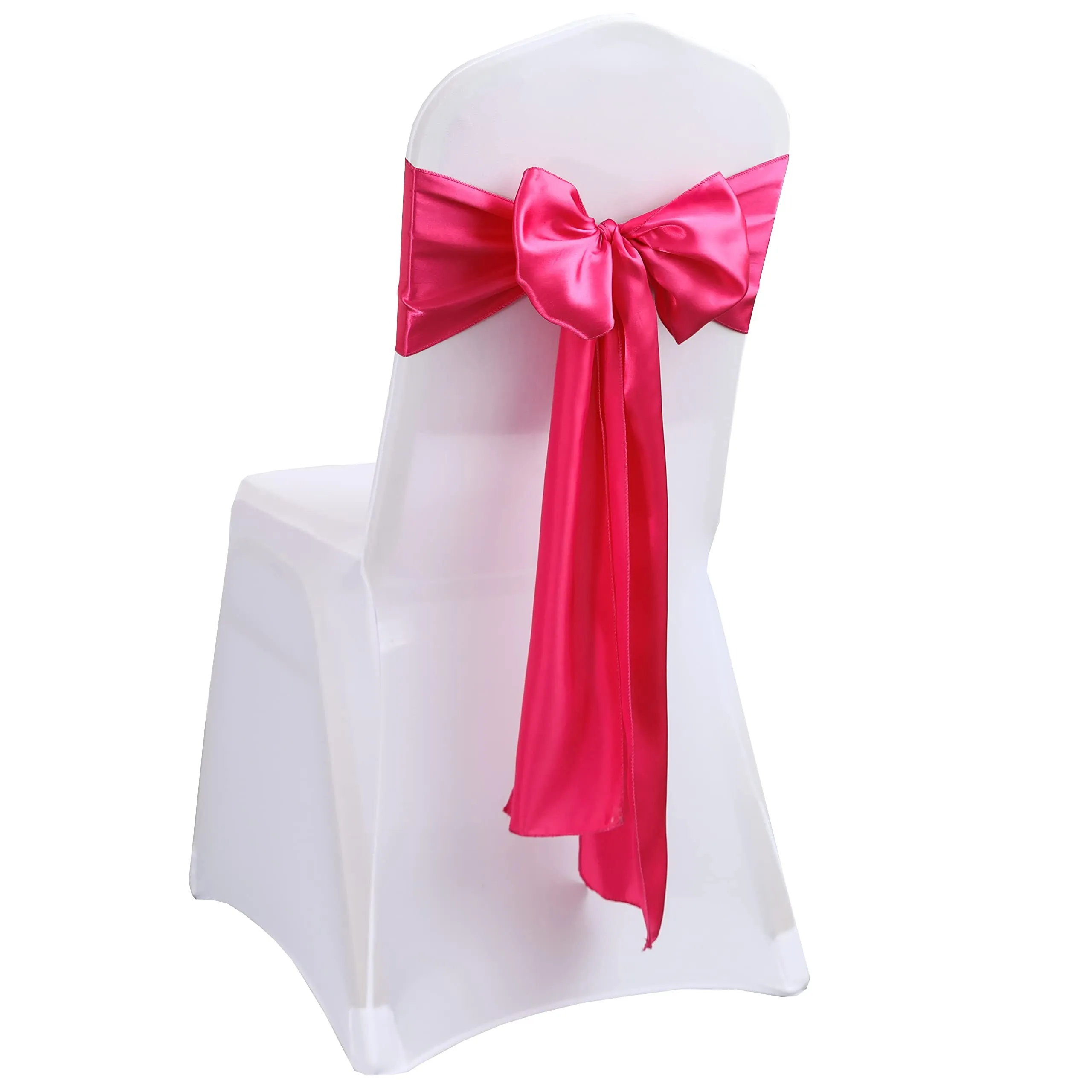 Fuchsia Satin Chair Sash