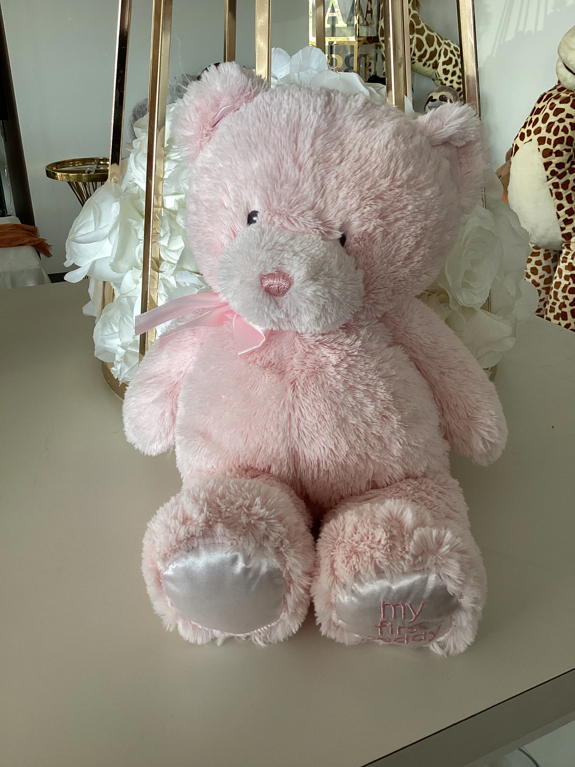 Pink Stuffed Bear 