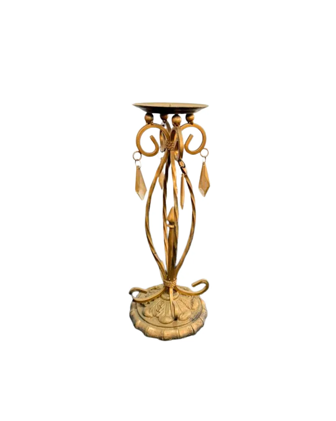 Bronze Pillar Candle Holder
