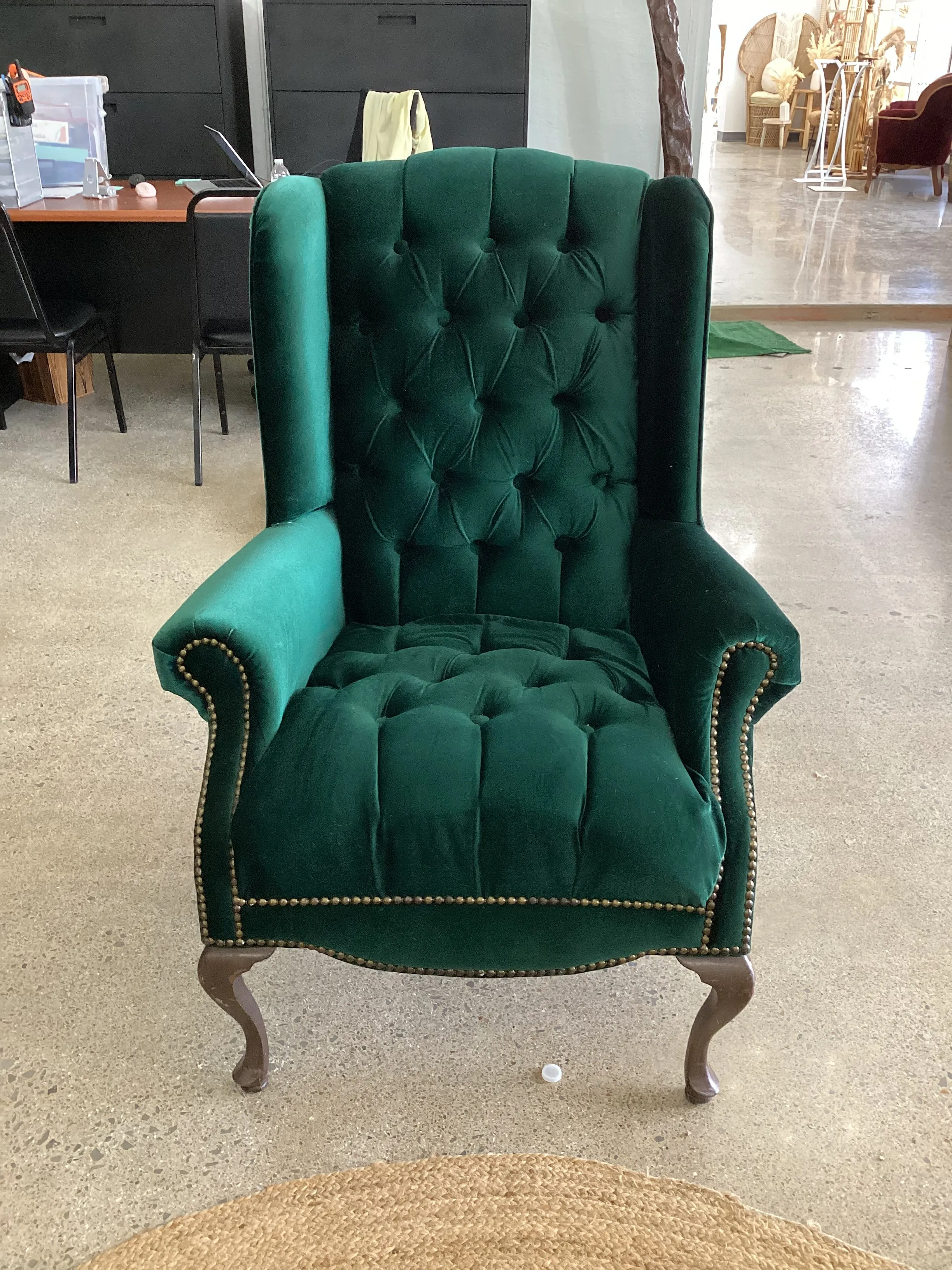 Forest Green Arm Chair