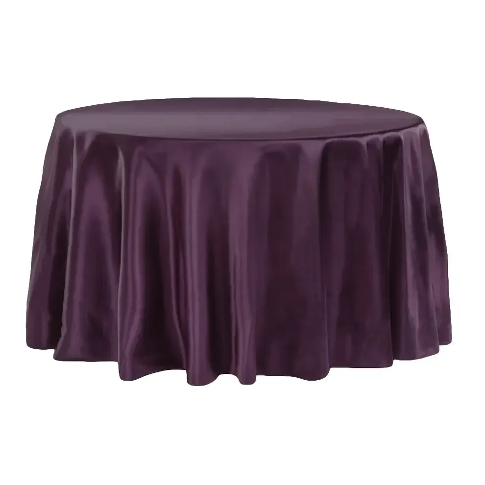 Purple Plum Satin Linen