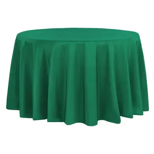 Emerald Green Matte Satin Linen