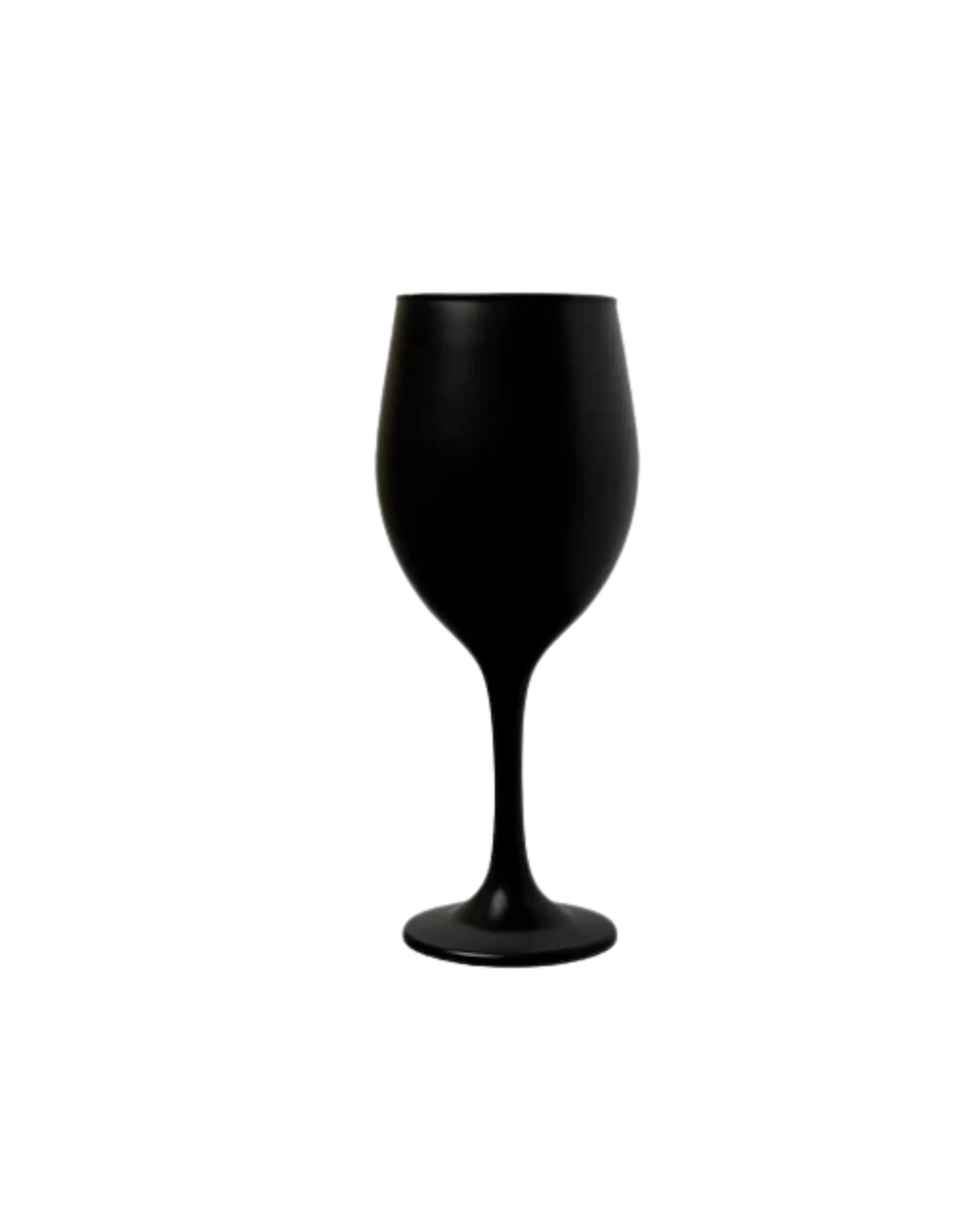 Matte Black Wine Glass 