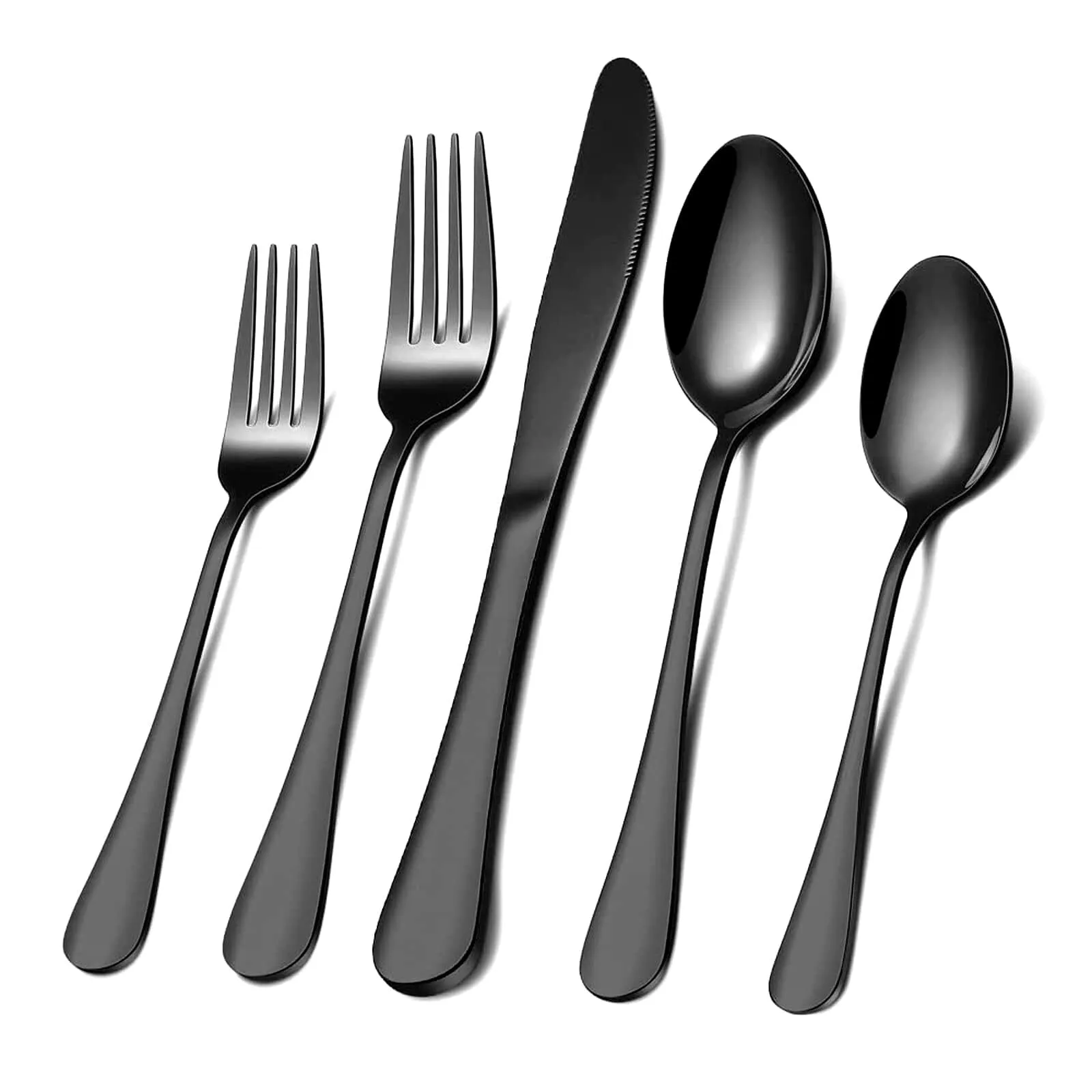Shiny black Salad Fork