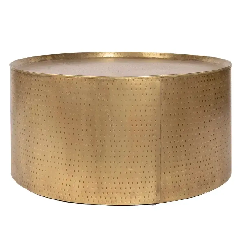 Will gold drum coffee table 