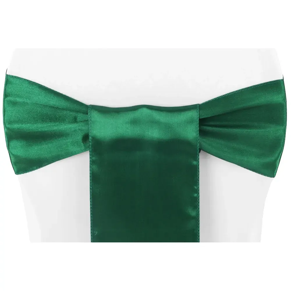 Emerald Green Satin Chair Sash