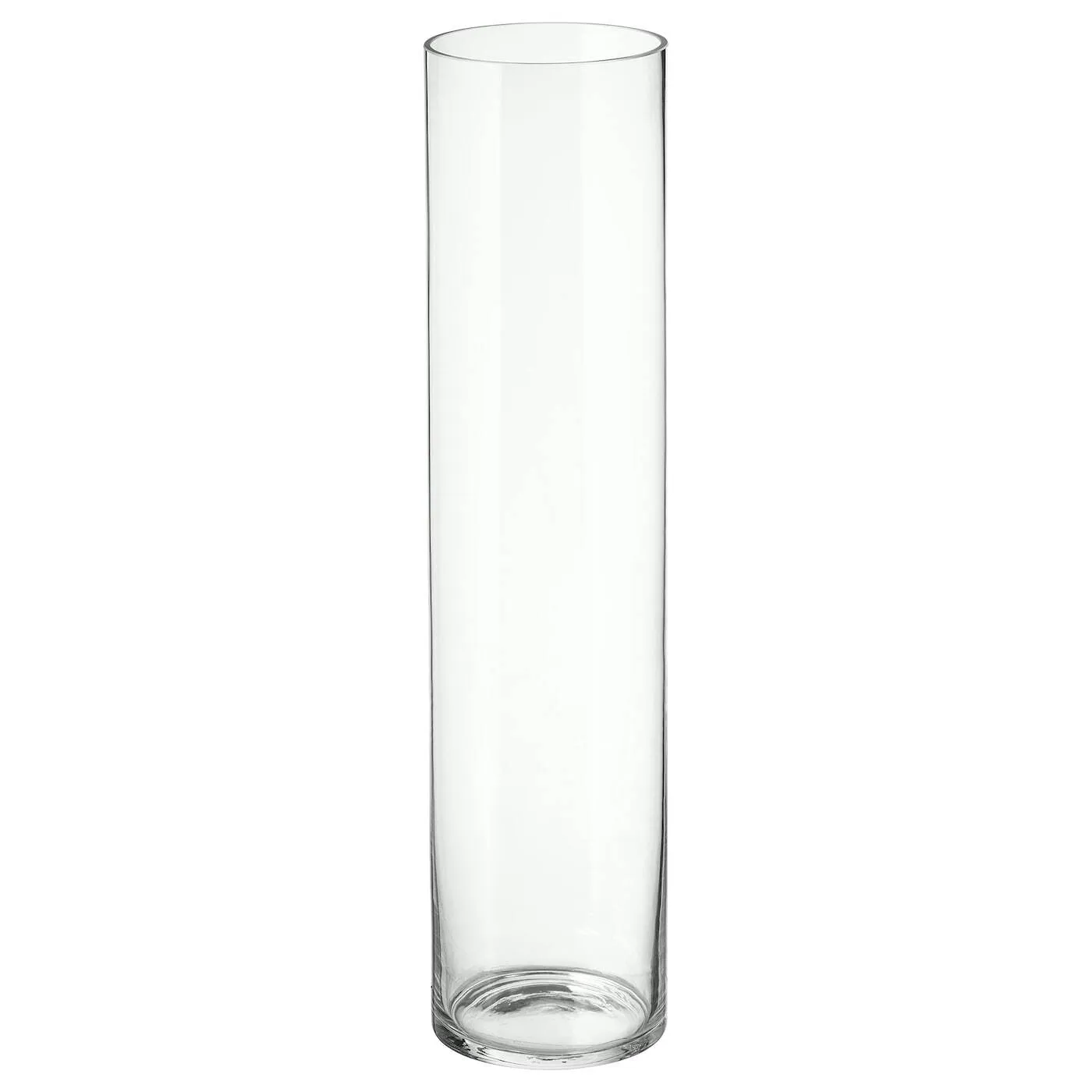 Clear cylinder vase 24" h 5"d