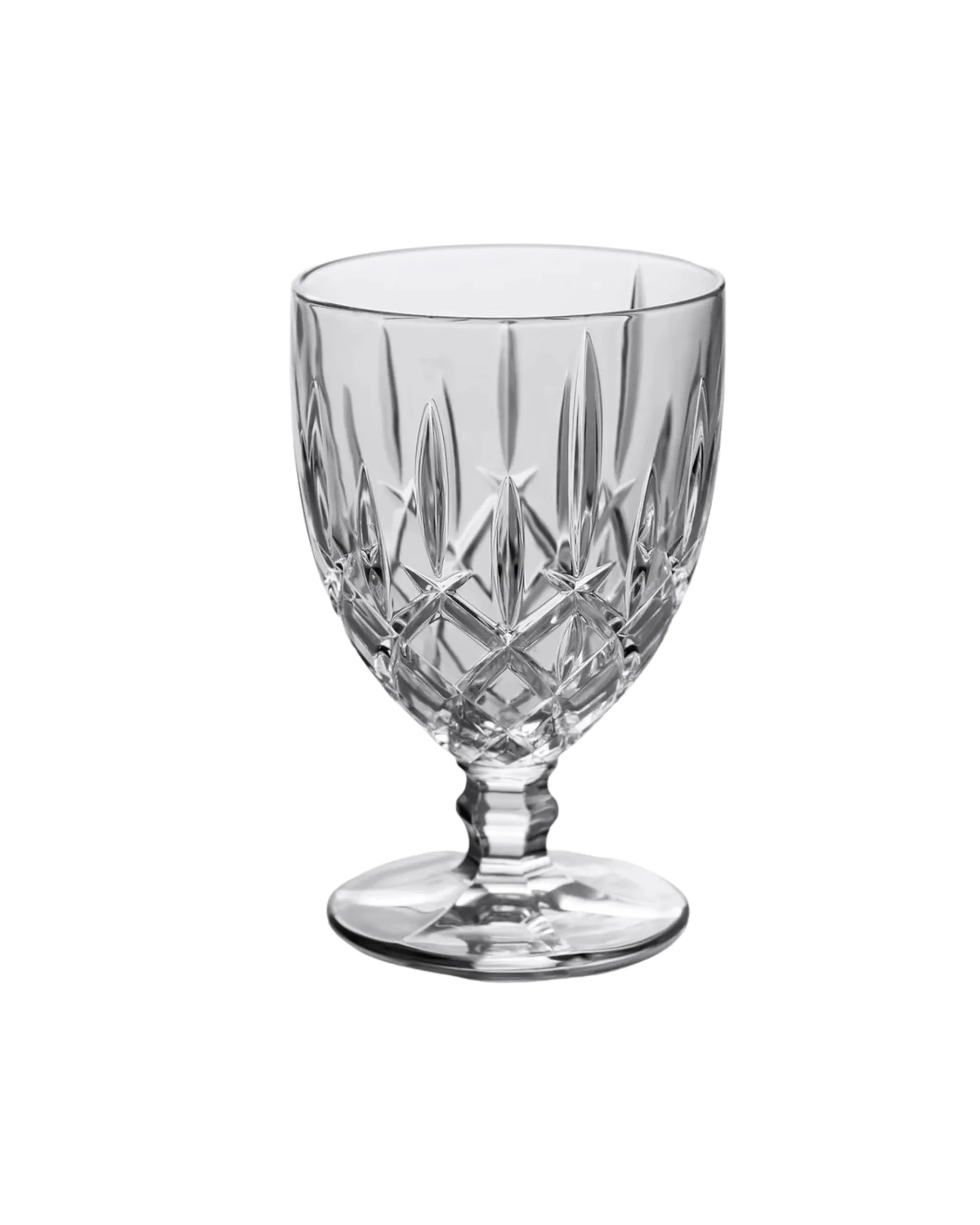 Short Cut Glass Goblet