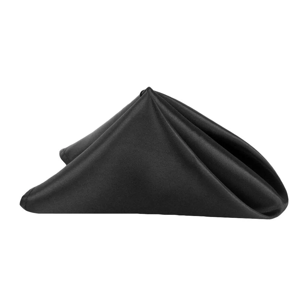 Lamour Satin Napkin- Black
