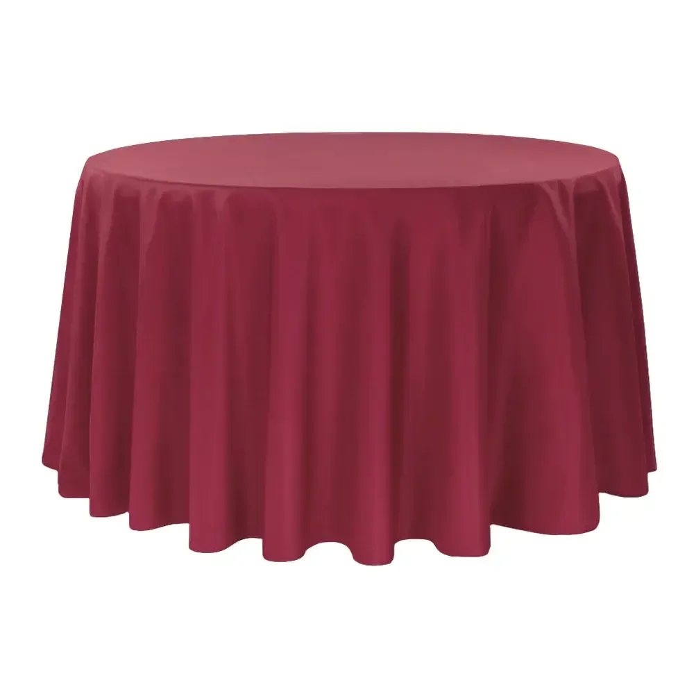 Burgundy Matte Satin Linen