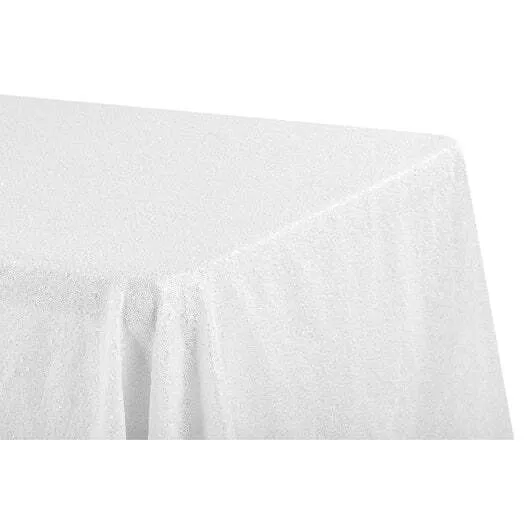 Sequence 90"x156" Rectangular Tablecloth- White  