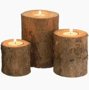 Wood Tealight Holder 