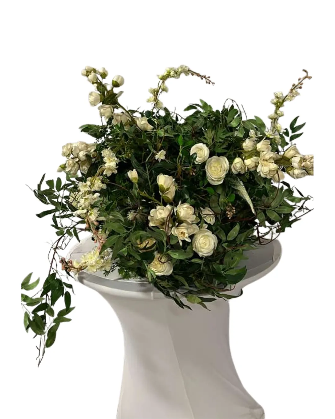 White Rose & Greenary Bouque