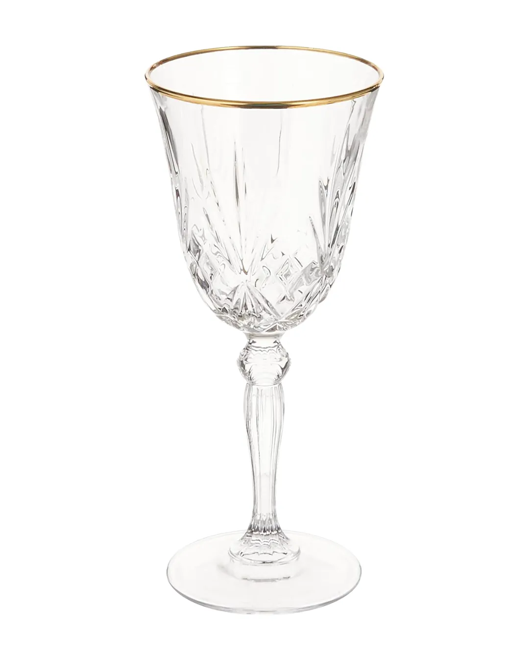 Gold Rim Crystal Wine Glass 6oz