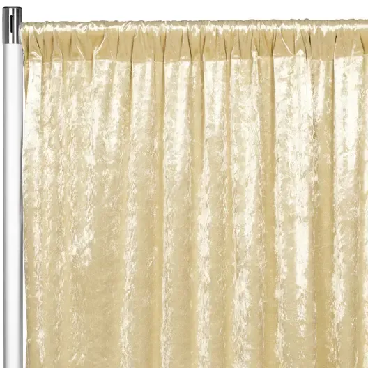 Velvet Drape 10ftH 52"W- Champagne 