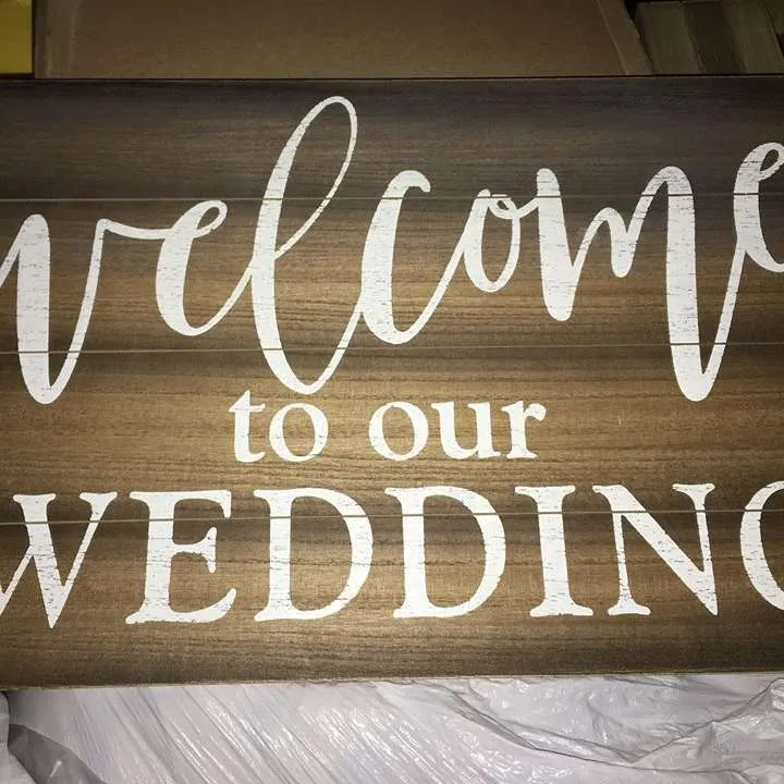Welcome To Our Wedding Sign